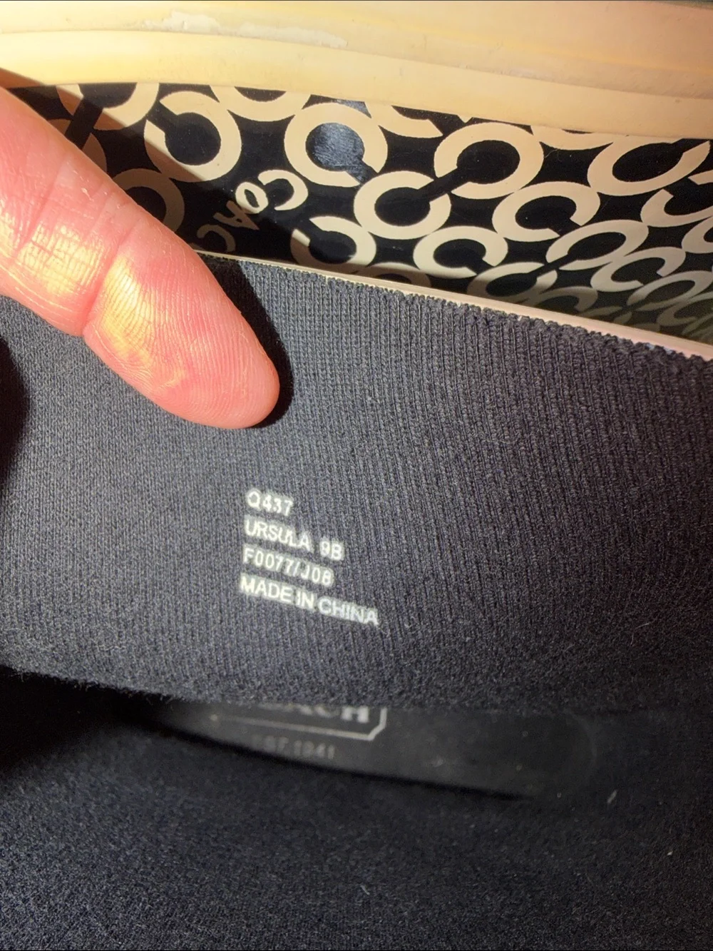 Coach Black & Cream Signature C Pattern Rain Boots Vintage y2k